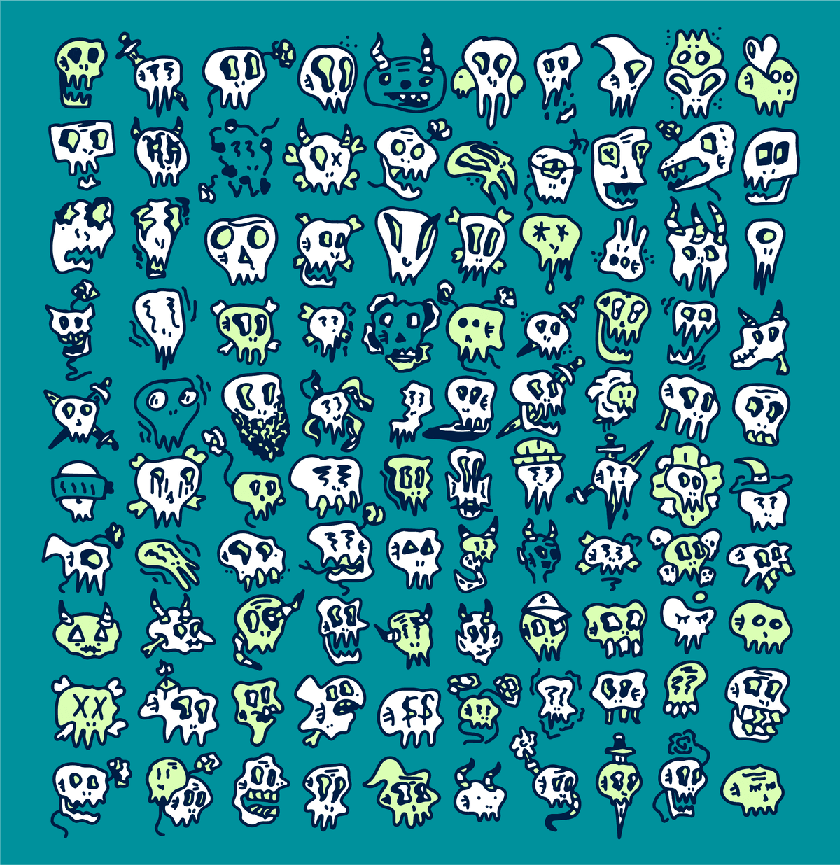 100 Skulls